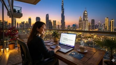 Work from Dubai office view 2026