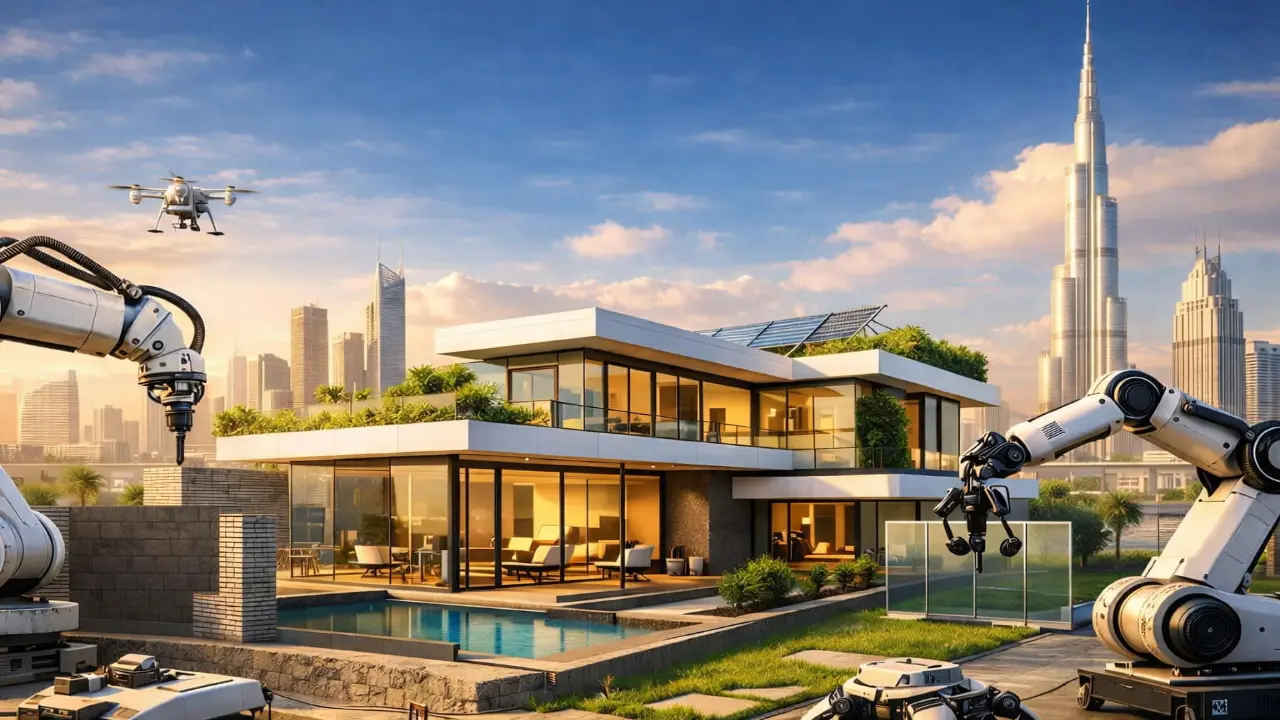 Robotic construction villa in Dubai